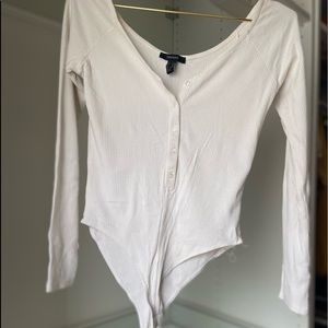 off shoulder long sleeve bodysuit